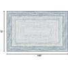 imagePhantoscope Modern Area Rug 9x12  Abstract Tribal Motif Geometric Blocks Pattern Washable NonSlip Rugs for Living Room Bedroom Dining Room Vintage LowPile Floor Carpet Warm TerracottaCreamCoastal BlueGrey