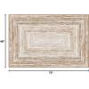 imagePhantoscope Modern Area Rug 9x12  Abstract Tribal Motif Geometric Blocks Pattern Washable NonSlip Rugs for Living Room Bedroom Dining Room Vintage LowPile Floor Carpet Warm TerracottaCreamNeutral BeigeRust