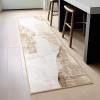 imagePhantoscope Modern Area Rug 9x12  Abstract Tribal Motif Geometric Blocks Pattern Washable NonSlip Rugs for Living Room Bedroom Dining Room Vintage LowPile Floor Carpet Warm TerracottaCreamLight BrownBeige