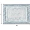imagePhantoscope Modern Area Rug 9x12  Abstract Tribal Motif Geometric Blocks Pattern Washable NonSlip Rugs for Living Room Bedroom Dining Room Vintage LowPile Floor Carpet Warm TerracottaCreamCoastal BlueGrey