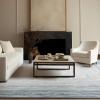imagePhantoscope Modern Area Rug 9x12  Abstract Tribal Motif Geometric Blocks Pattern Washable NonSlip Rugs for Living Room Bedroom Dining Room Vintage LowPile Floor Carpet Warm TerracottaCreamCoastal BlueGrey
