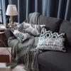 imagePhantoscope Set of 4 New Living Series Leaf Geometric Throw Decorative Velvet Pillow Cover Cushion Cover Christmas Green 18 x 18 inches 45 x 45 cmBlack