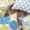 imagePhantoscope Set of 4 New Living Series Leaf Geometric Throw Decorative Velvet Pillow Cover Cushion Cover Christmas Green 18 x 18 inches 45 x 45 cmBlue