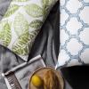 imagePhantoscope Set of 4 New Living Series Leaf Geometric Throw Decorative Velvet Pillow Cover Cushion Cover Christmas Green 18 x 18 inches 45 x 45 cmBlue