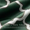 imagePhantoscope Set of 4 New Living Series Leaf Geometric Throw Decorative Velvet Pillow Cover Cushion Cover Christmas Green 18 x 18 inches 45 x 45 cmChristmas Green