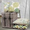 imagePhantoscope Set of 4 New Living Series Leaf Geometric Throw Decorative Velvet Pillow Cover Cushion Cover Christmas Green 18 x 18 inches 45 x 45 cmDark Green
