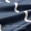 imagePhantoscope Set of 4 New Living Series Leaf Geometric Throw Decorative Velvet Pillow Cover Cushion Cover Christmas Green 18 x 18 inches 45 x 45 cmDark Blue