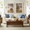 imagePhantoscope Set of 4 New Living Series Leaf Geometric Throw Decorative Velvet Pillow Cover Cushion Cover Christmas Green 18 x 18 inches 45 x 45 cmDark Blue