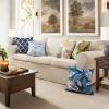 imagePhantoscope Set of 4 New Living Series Leaf Geometric Throw Decorative Velvet Pillow Cover Cushion Cover Christmas Green 18 x 18 inches 45 x 45 cmMustardOlive