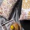 imagePhantoscope Set of 4 New Living Series Leaf Geometric Throw Decorative Velvet Pillow Cover Cushion Cover Christmas Green 18 x 18 inches 45 x 45 cmOrange