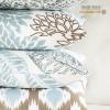 imagePhantoscope Set of 4 New Living Series Leaf Geometric Throw Decorative Velvet Pillow Cover Cushion Cover Christmas Green 18 x 18 inches 45 x 45 cmWater Blue