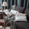 imagePhantoscope Set of 4 New Living Series Leaf Geometric Throw Decorative Velvet Pillow Cover Cushion Cover Christmas Green 18 x 18 inches 45 x 45 cmWater Blue