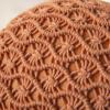 imagePhantoscope 100 Cotton Handmade Crochet Woven Boho Throw Pillow Farmhouse Pillow Insert Included Decorative Cushion for Couch Sofa Off White 18 x 18 inchesOrange