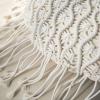 imagePhantoscope 100 Cotton Handmade Crochet Woven Boho Throw Pillow Farmhouse Pillow Insert Included Decorative Cushion for Couch Sofa Off White 18 x 18 inchesShell