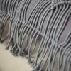 imagePhantoscope 100 Cotton Handmade Crochet Woven Boho Throw Pillow Farmhouse Pillow Insert Included Decorative Cushion for Couch Sofa Off White 18 x 18 inchesGrey