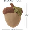 imagePhantoscope Fruit Shaped Pillows Series Grape Shape Throw Pillow Fun Home Decor of Fruit Themed Shaped Cushions Fall Decorative Shaped Pillow for Couch Bed and Chair Purple 18 x 13 inchesAcorn Brown