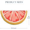 imagePhantoscope Fruit Shaped Pillows Series Grape Shape Throw Pillow Fun Home Decor of Fruit Themed Shaped Cushions Fall Decorative Shaped Pillow for Couch Bed and Chair Purple 18 x 13 inchesGrapefruit PinkYellow