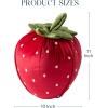 imagePhantoscope Fruit Shaped Pillows Series Grape Shape Throw Pillow Fun Home Decor of Fruit Themed Shaped Cushions Fall Decorative Shaped Pillow for Couch Bed and Chair Purple 18 x 13 inchesStrawberry Red