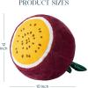 imagePhantoscope Fruit Shaped Pillows Series Grape Shape Throw Pillow Fun Home Decor of Fruit Themed Shaped Cushions Fall Decorative Shaped Pillow for Couch Bed and Chair Purple 18 x 13 inchesPassion Fruit Purple