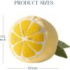 imagePhantoscope Fruit Shaped Pillows Series Grape Shape Throw Pillow Fun Home Decor of Fruit Themed Shaped Cushions Fall Decorative Shaped Pillow for Couch Bed and Chair Purple 18 x 13 inchesLemon Yellow