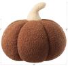 imagePhantoscope Teddy Fleece Pumpkin Throw Pillows Ultra Soft Sherpa Decorative Cute 3D Shaped Cushion Army Green 6 x 12 inchesBrown