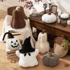imagePhantoscope Teddy Fleece Pumpkin Throw Pillows Ultra Soft Sherpa Decorative Cute 3D Shaped Cushion Army Green 6 x 12 inchesDark Brown