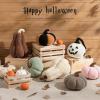 imagePhantoscope Teddy Fleece Pumpkin Throw Pillows Ultra Soft Sherpa Decorative Cute 3D Shaped Cushion Army Green 6 x 12 inchesDark Brown