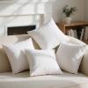 imagePhantoscope 100 Virgin Fiber Pillow Inserts Premium Microfine Fiber Square Hypoallergenic Throw Pillow Inserts for Bedroom Study Chair 18x18 inches Pack of 44