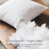 imagePhantoscope 100 Virgin Fiber Pillow Inserts Premium Microfine Fiber Square Hypoallergenic Throw Pillow Inserts for Bedroom Study Chair 18x18 inches Pack of 44