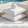 imagePhantoscope Outdoor Waterproof Pillow Inserts Premium Water Resistant Patio Cushion Square Form Throw Pillow for Outdoor Couch Chair 18 X 18 InchesPack of 22