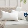 imagePhantoscope Feather Pillow Inserts 100 Down Feather Throw Pillows 18x18 Inch Decorative Pillows for Hotel Couch Sofa Bed Cushion Pack of 2White