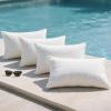 imagePhantoscope Outdoor Waterproof Pillow Inserts Premium Water Resistant Patio Cushion Square Form Throw Pillow for Outdoor Couch Chair 18 X 18 InchesPack of 24