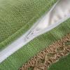 imagePhantoscope Farmhouse Solid Throw Decorative Pillow Cover Burlap Linen Trimmed Tailored Edges Outdoor Pillow Olive Green 1 Pack 18 x 18 inches 45 x 45 cmGreen