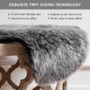 imagePhantoscope Faux Fur Rug Fluffy Soft Faux Fox Fur Area Rugs for Bedroom Livingroom Kids Room Decor Shaggy Fur Rugs AntiSkid Balck White 2 x 3 FeetBlack White