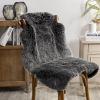 imagePhantoscope Faux Fur Rug Fluffy Soft Faux Fox Fur Area Rugs for Bedroom Livingroom Kids Room Decor Shaggy Fur Rugs AntiSkid Balck White 2 x 3 FeetBlack White