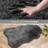 imagePhantoscope Faux Fur Rug Fluffy Soft Faux Fox Fur Area Rugs for Bedroom Livingroom Kids Room Decor Shaggy Fur Rugs AntiSkid Balck White 2 x 3 FeetBlack White