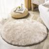 imagePhantoscope Faux Fur Rug Fluffy Soft Faux Fox Fur Area Rugs for Bedroom Livingroom Kids Room Decor Shaggy Fur Rugs AntiSkid Balck White 2 x 3 FeetWhite Brown
