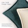imagePhantoscope Pack of 4 Paris Corduroy Throw Pillow Covers Unique Vintage Twill Edge Decorative Pillows Solid Boho Textured Pillow Covers Fall Broadside Square Cushion Case Light Gray18 x 18 InchBlue