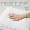 imagePhantoscope Pillows Insert Pack of 2 18 x 18 Inches White  Hypoallergenic 100 Virgin Fiber Square Form Microfiber Throw Pillows  Indoor Decor Pillow Inserts Stuffer Bed Sofa and Couch4