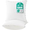 imagePhantoscope Pillows Insert Pack of 2 18 x 18 Inches White  Hypoallergenic 100 Virgin Fiber Square Form Microfiber Throw Pillows  Indoor Decor Pillow Inserts Stuffer Bed Sofa and Couch2