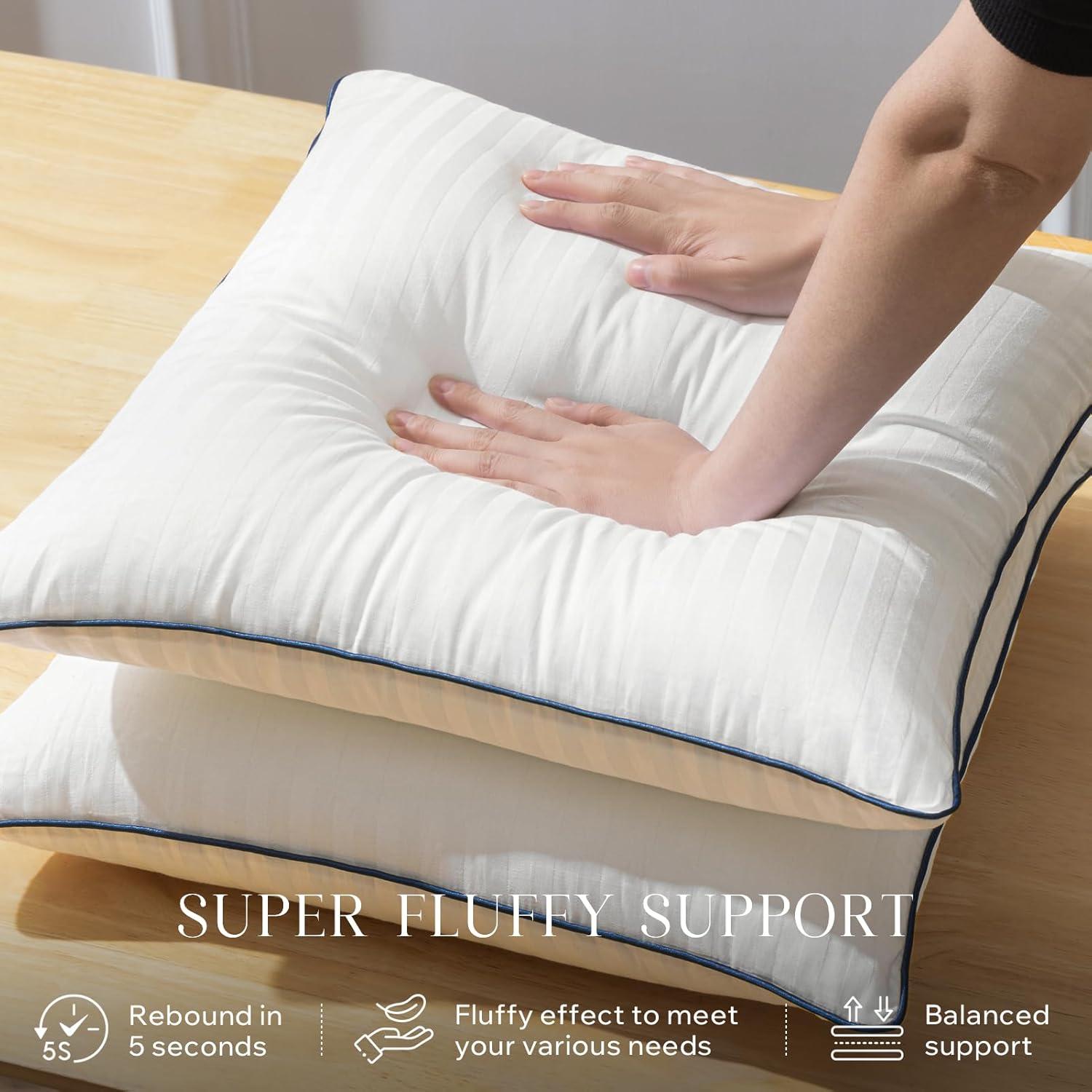 imagePhantoscope 18x18 Pillow Inserts Decorative Throw Pillow Inserts with 100 Cotton Jacquard Cover Virgin Fiber Pillow Sham Stuffer Square Couch Cushion Pillows Pack of 1 18x18 InchStriped White