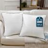 imagePhantoscope 18x18 Pillow Inserts Decorative Throw Pillow Inserts with 100 Cotton Jacquard Cover Virgin Fiber Pillow Sham Stuffer Square Couch Cushion Pillows Pack of 1 18x18 InchJacquard White