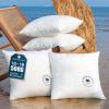 imagePhantoscope 18x18 Outdoor Pillow Inserts  Pack of 2 Waterproof Couch Throw Pillows Cushion Sham Stuffer for Patio and Porch Furniture4