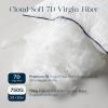 image:imagePhantoscope 12x20 Pillow Inserts Decorative Throw Pillow Inserts with 100 Cotton Jacquard Cover Virgin Fiber Pillow Sham Stuffer Lumbar Square Couch Cushion Pillows Pack of 2 12x20 InchJacquard White