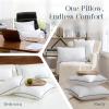 image:imagePhantoscope 12x20 Pillow Inserts Decorative Throw Pillow Inserts with 100 Cotton Jacquard Cover Virgin Fiber Pillow Sham Stuffer Lumbar Square Couch Cushion Pillows Pack of 2 12x20 InchJacquard White