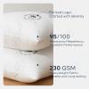 image:imagePhantoscope 18x18 Outdoor Pillow Inserts  Pack of 2 Outdoor Pillows Waterproof Down Alternative Throw Pillows Couch Sham Cushion Stuffer for Patio and Porch FurnitureWhite