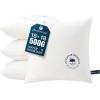 image:imagePhantoscope 18x18 Outdoor Pillow Inserts  Pack of 2 Outdoor Pillows Waterproof Down Alternative Throw Pillows Couch Sham Cushion Stuffer for Patio and Porch FurniturePure White