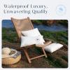 image:imagePhantoscope 18x18 Outdoor Pillow Inserts  Pack of 2 Outdoor Pillows Waterproof Down Alternative Throw Pillows Couch Sham Cushion Stuffer for Patio and Porch FurnitureWhite