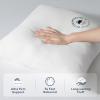 image:imagePhantoscope 18x18 Outdoor Pillow Inserts  Pack of 2 Outdoor Pillows Waterproof Down Alternative Throw Pillows Couch Sham Cushion Stuffer for Patio and Porch FurnitureWhite