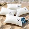 image:imagePhantoscope 18x18 Outdoor Pillow Inserts  Pack of 2 Outdoor Pillows Waterproof Down Alternative Throw Pillows Couch Sham Cushion Stuffer for Patio and Porch FurnitureWhite